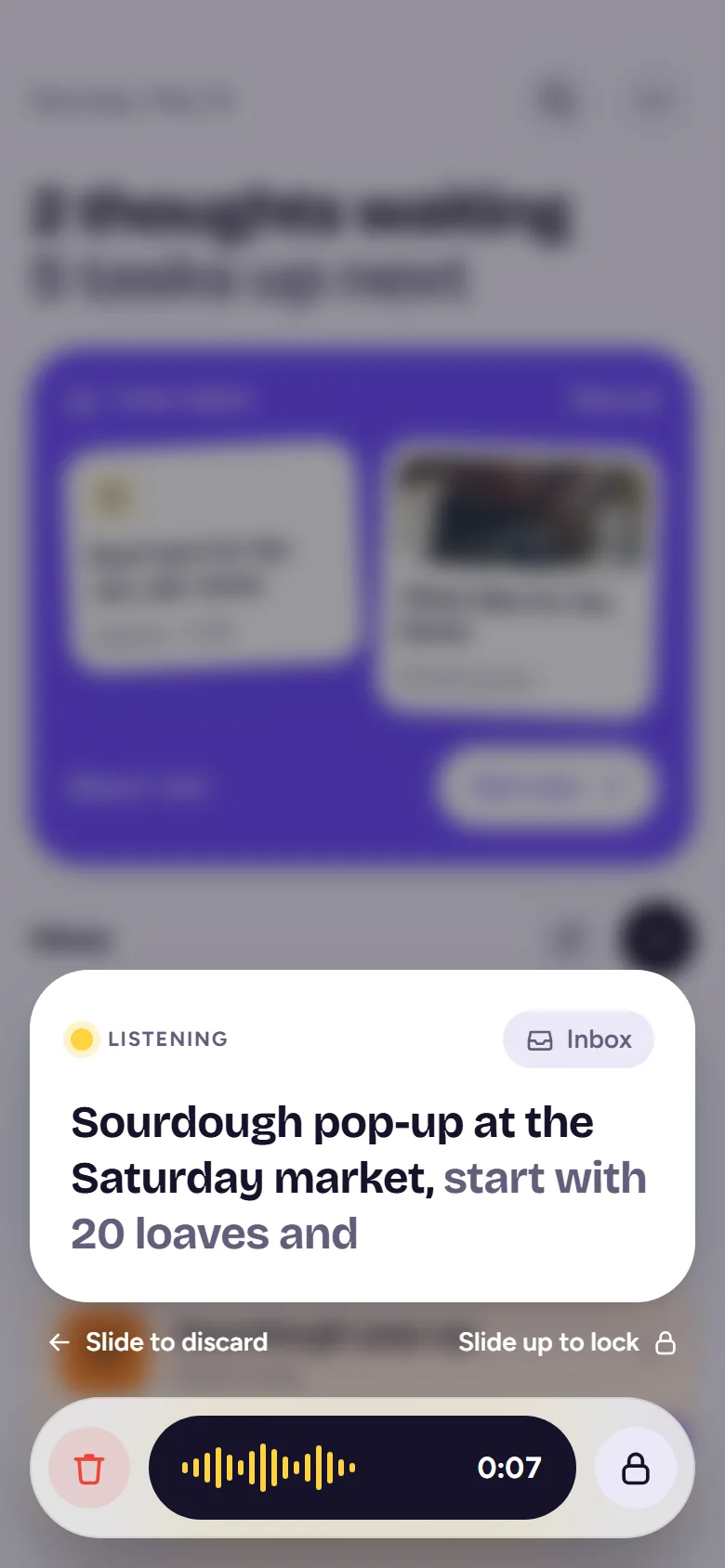 Recording a thought: Sourdough pop-up at the Saturday market, start with 20 loaves